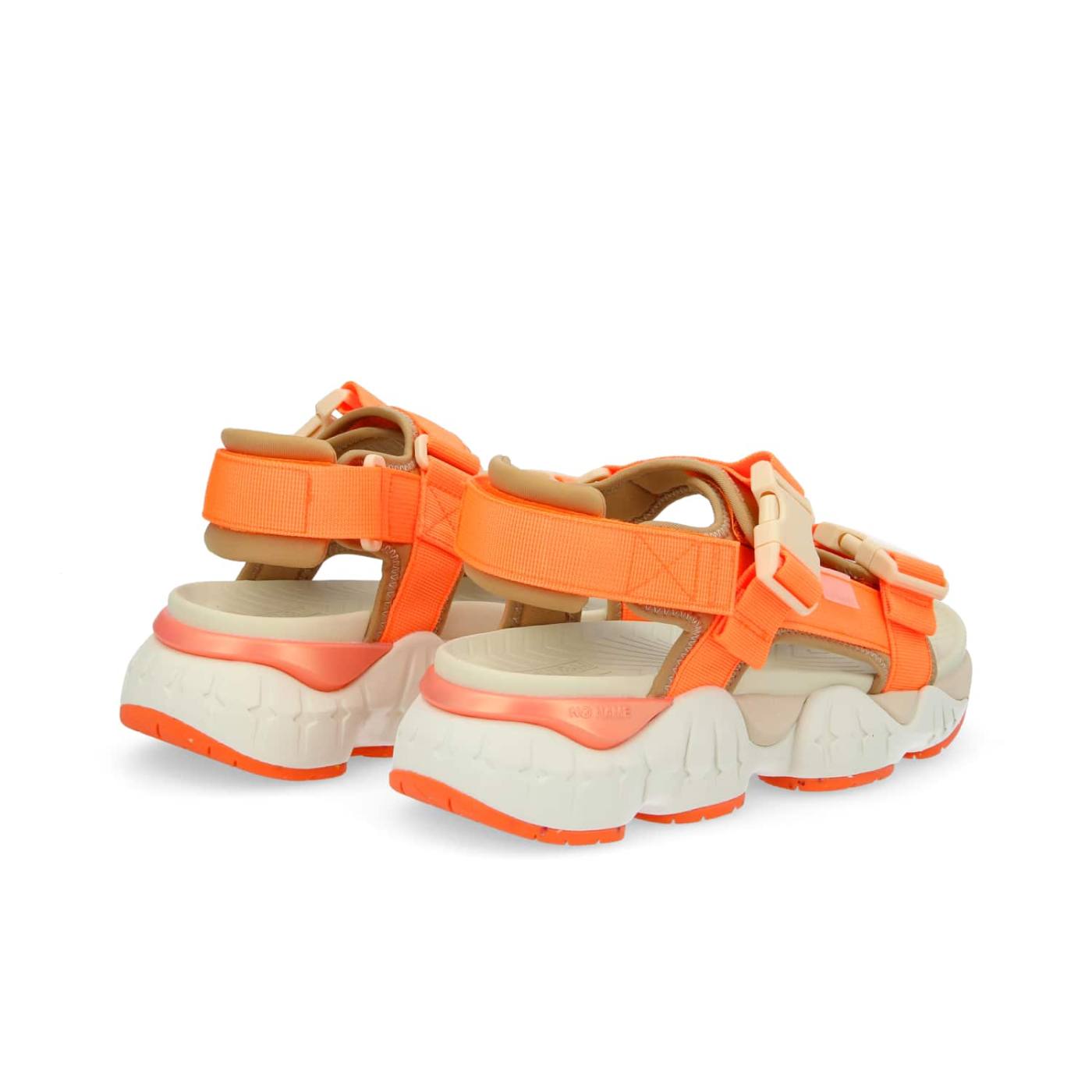 SANDALO KRAZEE W - CINTURINO IN NYLON/NEO - ARANCIO FLUO/GRIGIO